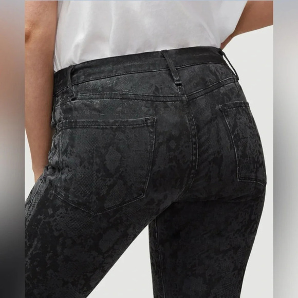 FRAME - Le Skinny Jeans De Jeanne Tonal Python Size 29 - Picture 2 of 11